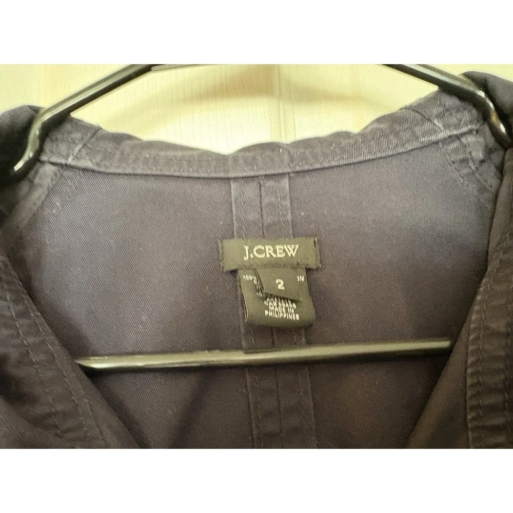 J.Crew Hooded Trench Coat Women's Size 2‎